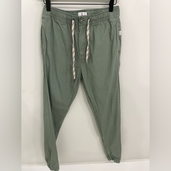 Onia All Terrain Ripstop Cotton Joggers in Sea Moss Green Men’s Small Pants. 2 - Picture 2 of 13
